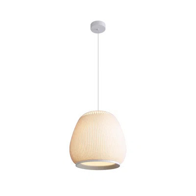 [707]Ulrich 17" LED Pendant in Sand Yellow | Wayfair North America