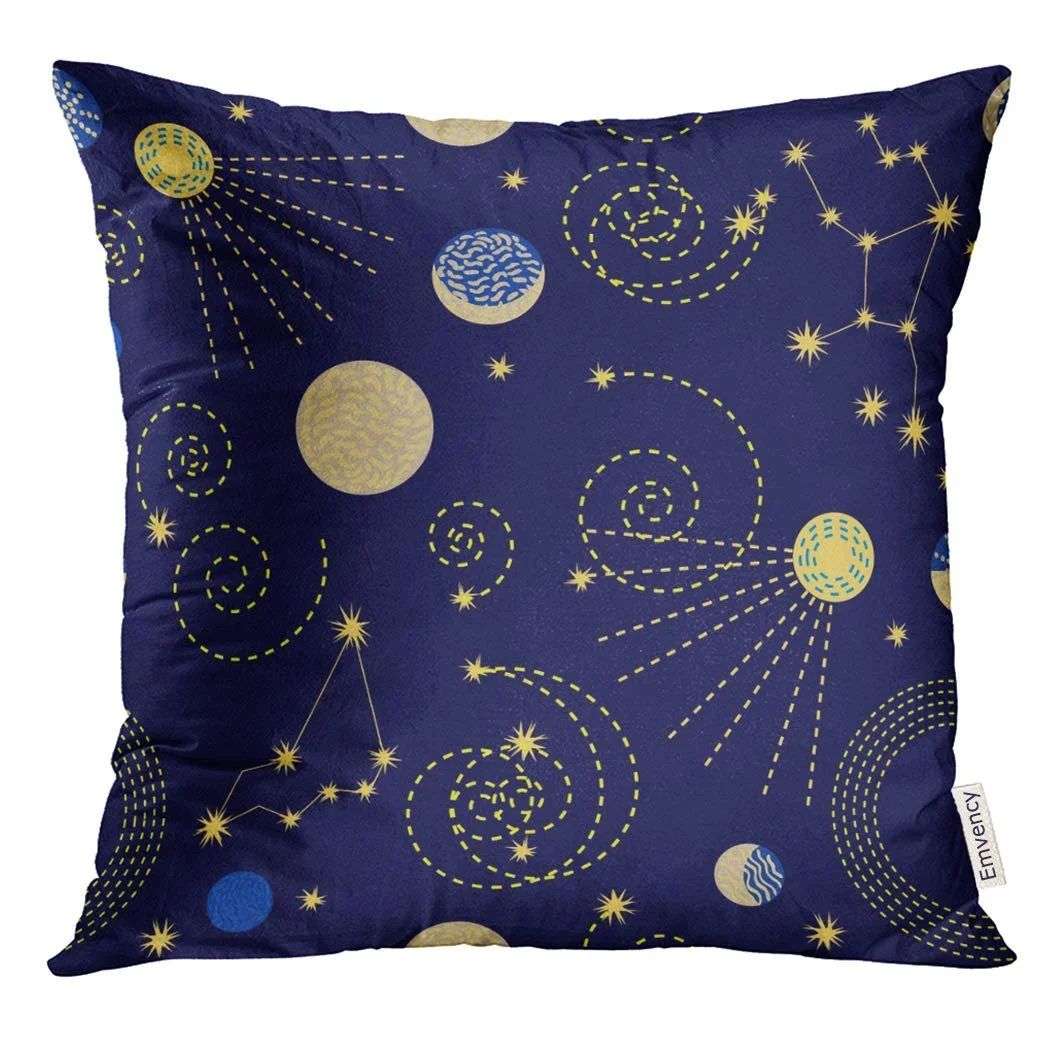 USART Zodiac Sky with Constellations Crescent Moon Sputniks and Abstract Geometric 1950S 1960S Mo... | Walmart (US)