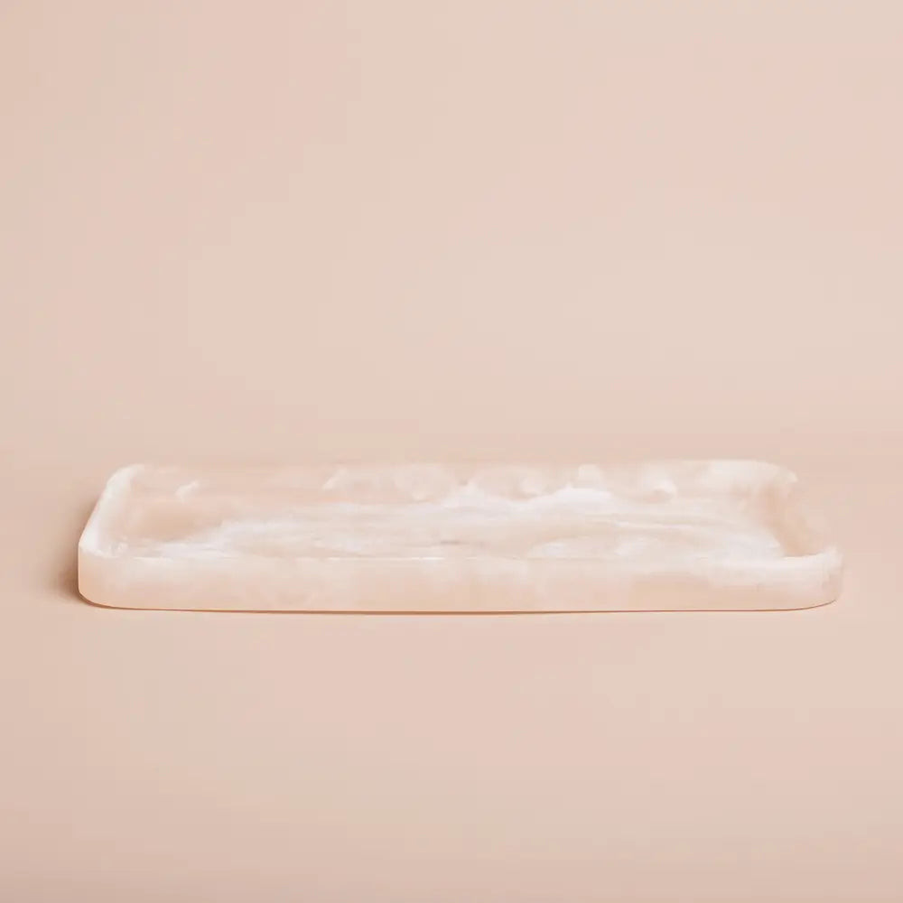 FLOW RESIN TRAY/CADY-PEACH BLUSH | Katie Waltman Jewelry