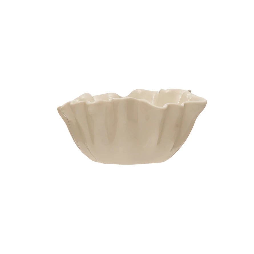 STONEWARE FLUTED BOWL | Katie Waltman Jewelry